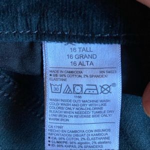 Old Navy skinny cords